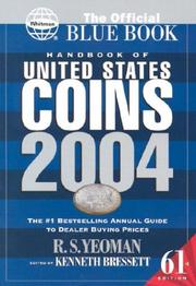 Cover of: Handbook of United States Coins 2004: The Official "Blue Book"