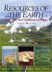 Cover of: Resources of the earth by James R. Craig