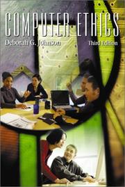 Cover of: Computer Ethics (3rd Edition)