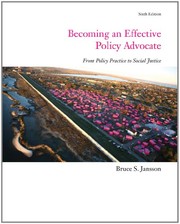 Cover of: Becoming an Effective Policy Advocate (SW 323K Social Welfare Programs, Policies, and Issues)