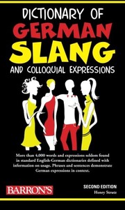 Cover of: Dictionary of German Slang and Colloquial Expressions