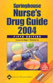 Cover of: Springhouse Nurse's Drug Guide 2004: 5th Edition