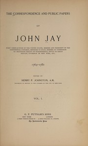 Cover of: The correspondence and public papers of John Jay ...