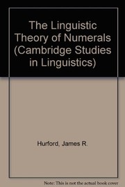 Cover of: The linguistic theory of numerals