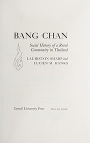 Cover of: Bang Chan: social history of a rural community in Thailand