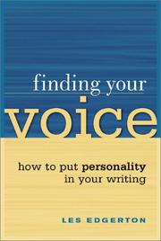 Cover of: Finding Your Voice: How to Put Personality in Your Writing
