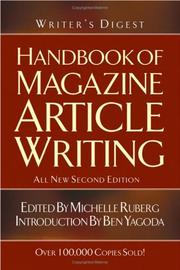Cover of: Writer's Digest Handbook Of Magazine Article Writing