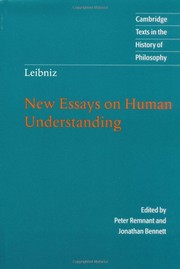 Cover of: New essays on human understanding