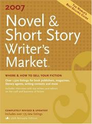 Cover of: Novel & Short Story Writer's Market 2007 (Novel and Short Story Writer's Market)