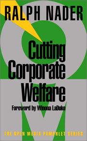 Cutting corporate welfare