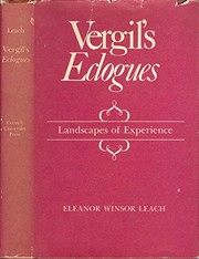 Cover of: Vergil's Eclogues; landscapes of experience.