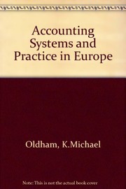 Cover of: Accounting systems and practice in Europe