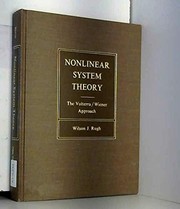 Cover of: Nonlinear system theory: the Volterra/Wiener approach