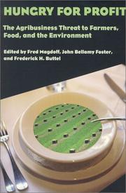 Cover of: Hungry for Profit by Frederick H. Buttel, John Buckingham Foster