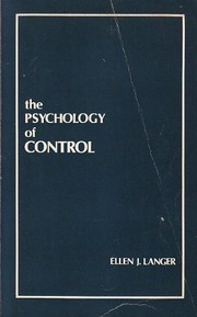 Cover of: The psychology of control