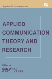 Cover of: Applied Communication Theory and Research (Routledge Communication Series)