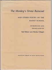 The Monkey's straw raincoat and other poetry of the Basho school by Bashō Matsuo, Earl Roy Miner
