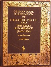 Cover of: German book illustration of the Gothic period and the early Renaissance (1460-1530).