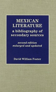 Cover of: Mexican literature: a bibliography of secondary sources