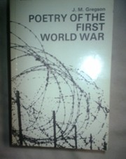 Poetry of the First World War by J. M. Gregson