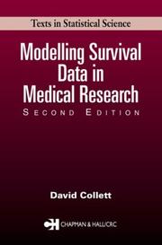 Modelling survival data in medical research by D. Collett