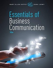 Cover of: Essentials of Business Communication (with Premium Website, 1 term (6 months) Printed Access Card) by Mary Ellen Guffey, Dana Loewy