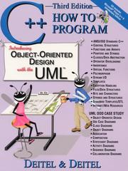 Cover of: C++ how to program