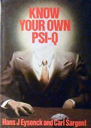 Know your own PSI-Q by Hans Jurgen Eysenck, Carl Sargent