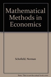 Cover of: Mathematical methods in economics