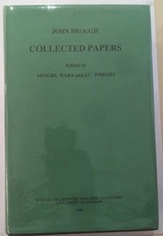 Collected papers by Brough, John