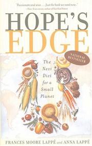 Cover of: Hope's Edge: The Next Diet for a Small Planet