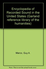 Cover of: Encyclopedia of recorded sound in the United States