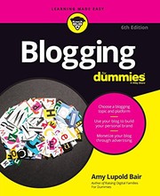 Cover of: Blogging For Dummies (For Dummies (Computer/Tech))