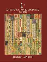 Cover of: C++:An Introduction to Computing | Joel Adams