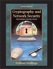Cover of: Cryptography and Network Security by William Stallings