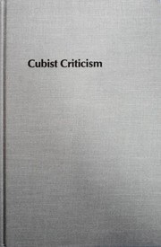 Cover of: Cubist criticism