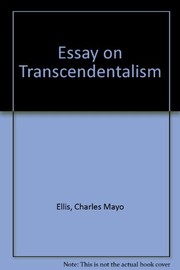 Cover of: An essay on transcendentalism (1842).