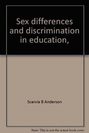 Cover of: Sex differences and discrimination in education