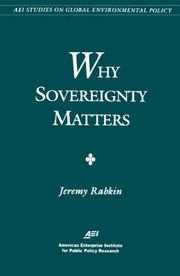 Why sovereignty matters by Jeremy A. Rabkin