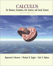 Cover of: Calculus for business, economics, life sciences, and social sciences. by Raymond A. Barnett
