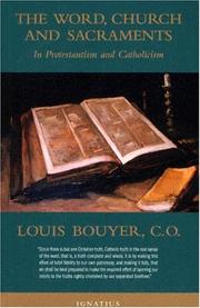 Cover of: The Word, Church And Sacrament: In Protestantism And Catholicism