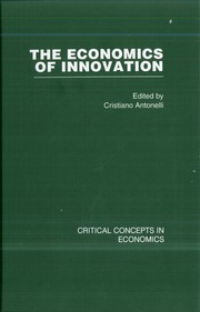 Cover of: The economics of innovation by edited by Cristiano Antonelli.