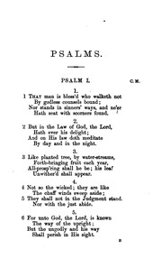 Cover of: The Book of psalms, literally rendered in verse, by the Marquis of Lorne by 