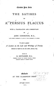 Cover of: The satires of A. Persius Flaccus