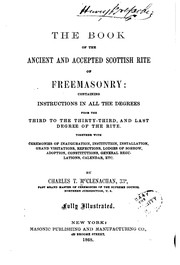 The Book of the Ancient and Accepted Scottish Rite of Freemasonry ... by Charles Thompson McClenachan