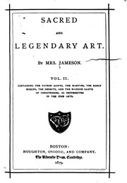 Cover of: Sacred and Legendary Art