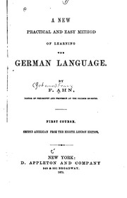Cover of: A New, Practical and Easy Method of Learning the German Language
