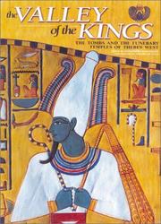 Cover of: Valley of the Kings by edited by Kent R. Weeks ; photographs by Araldo De Luca ; editorial production, Valeria Manferto De Fabianis, Laura Accomazzo ; graphic design, Clara Zanotti.