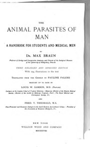 Cover of: The Animal Parasites of Man: A Handbook for Students and Medical Men