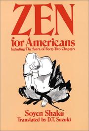 Cover of: Zen for Americans by Soyen Shaku